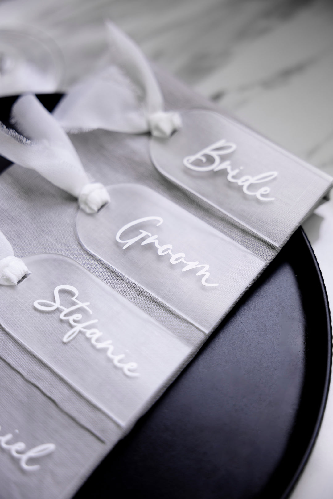 Personalised Name Tag - Frosted Acrylic
